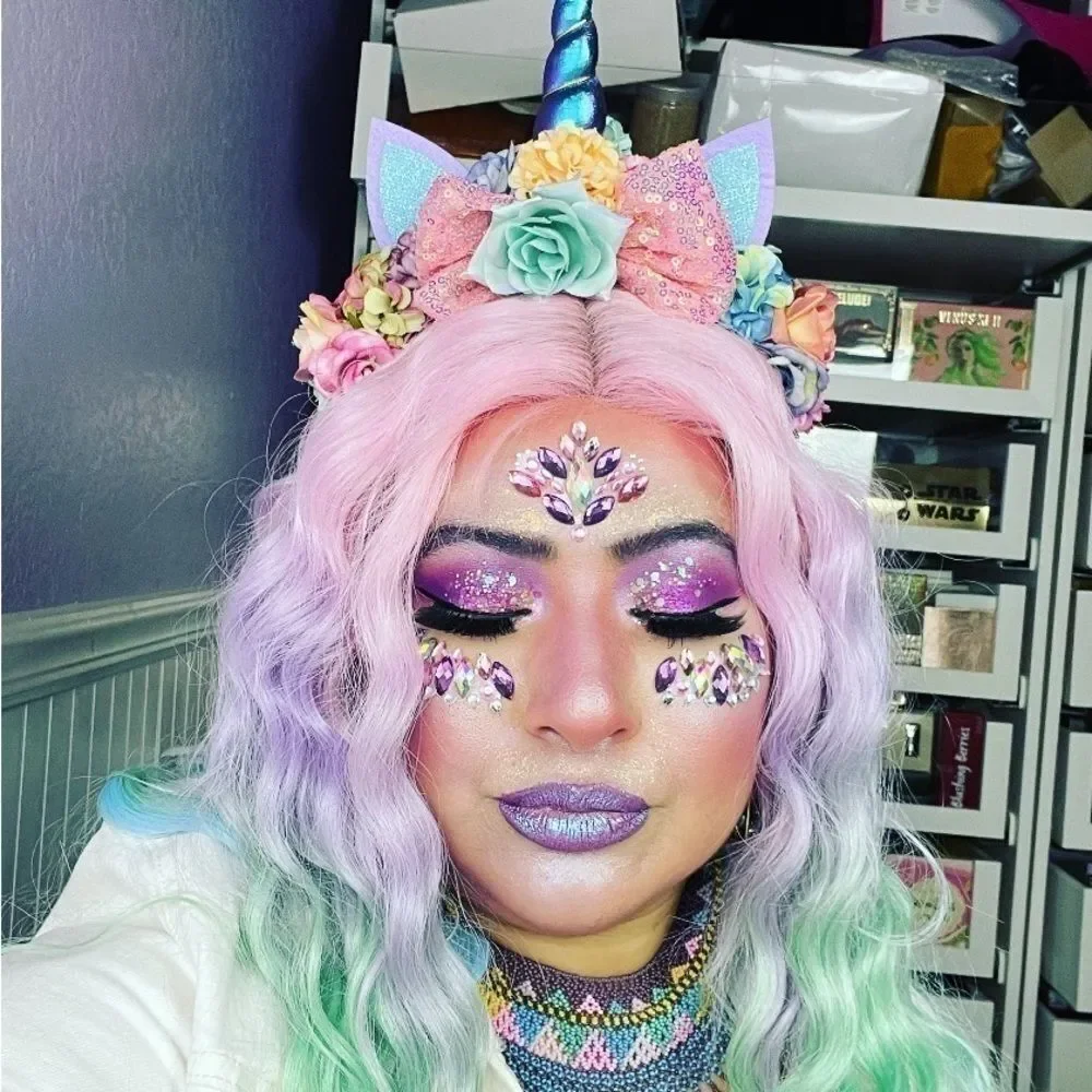 Adorable & colorful Hand-crafted Unicorn crown.
